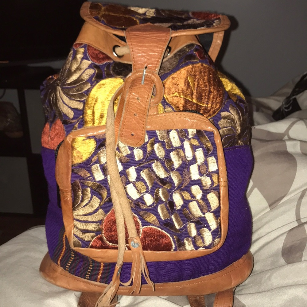 Hand made backpack (real leather)